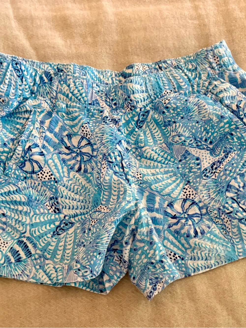 Lilly Pulitzer Blue & White Printed Women’s Shorts